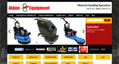 Desktop Screenshot of aldenequipment.com